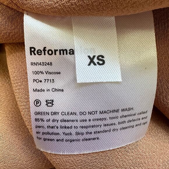 Reformation ANCHORAGE Feline Leopard Wrap Mini Dress sz XS - Picture 7 of 9